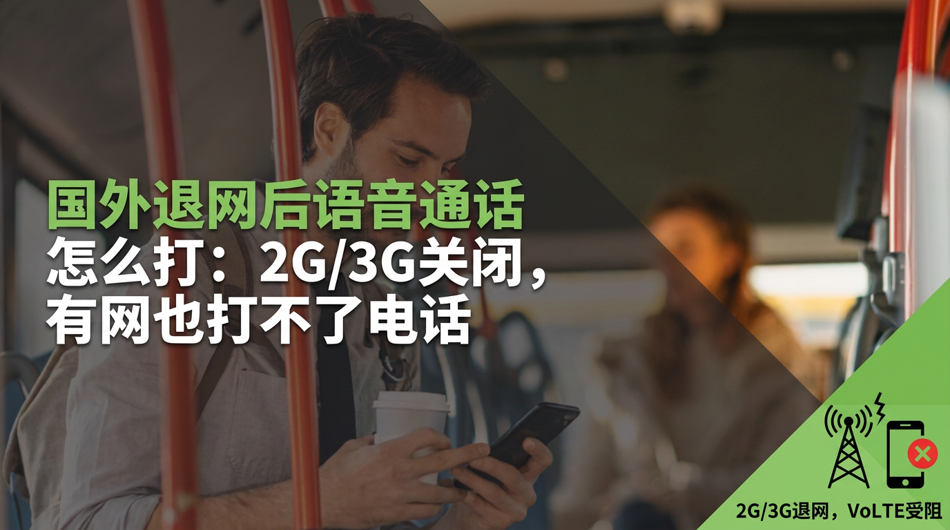 国外退网后语音通话怎么打：2G/3G关闭，有网也打不了电话